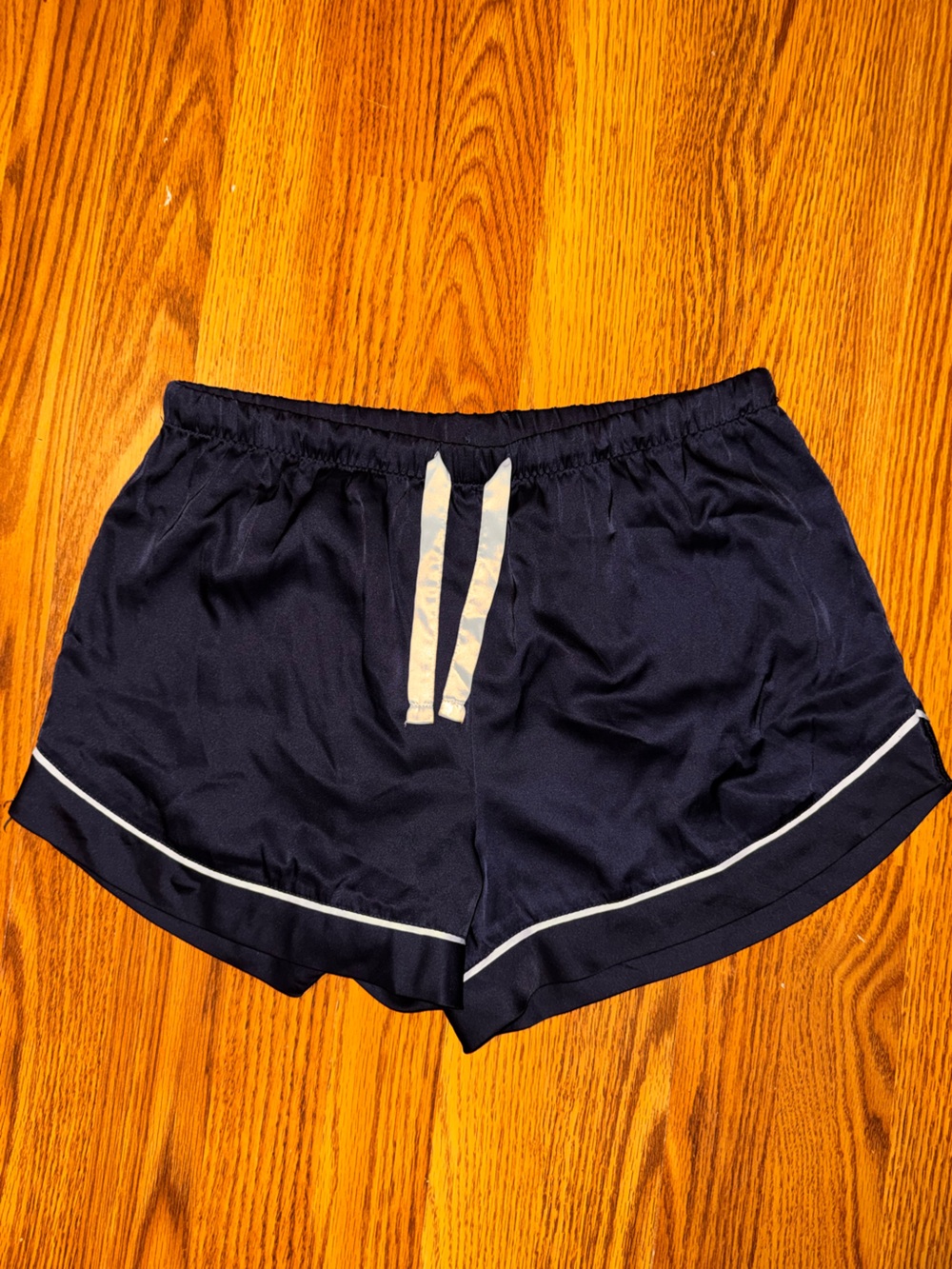 stars above Navy Shorts with White Piping